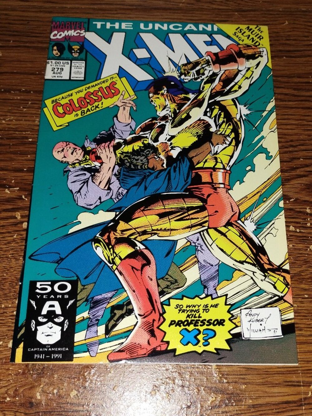 Uncanny X-Men #279 (Marvel comics, 1991) The Muir Island Saga